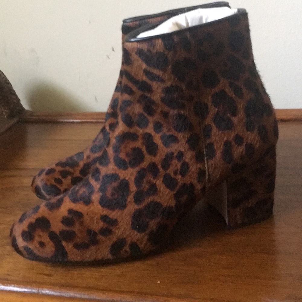 New Zara Leopard Booties